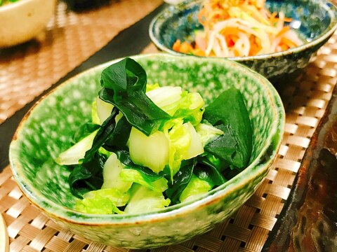 簡単♪白菜とワカメの和え物